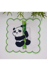 Yaramaz Panda Tasarımlı Nakış Kenar Kokteyl Peçetesi 1 Adet